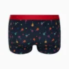 BOXER INTIMO UOMO COTONE BLU NAVY FANTASIA PADEL GALLO - immagine 2