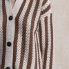 GIACCA A CARDIGAN IN FILO TRAFORATO PDR - immagine 4