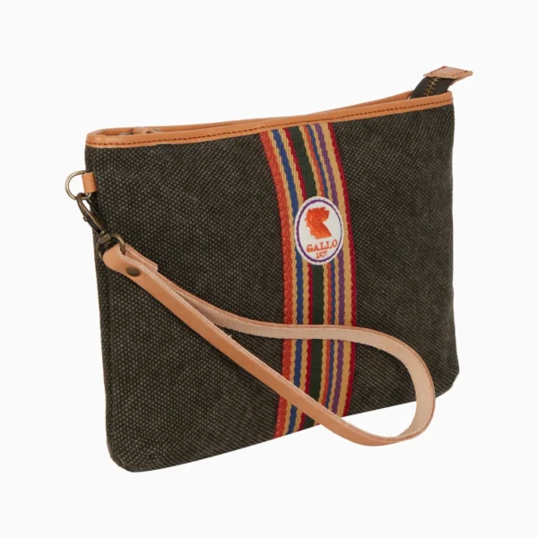 Bustina piatta unisex in canvas di cotone tinta unita  GALLO