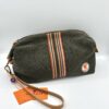 Beauty unisex in canvas di cotone tinta unita verde militare