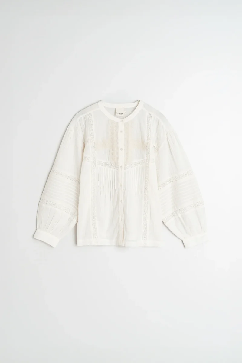 CAMICIA COREANA CON RICAMO - INDI & COLD - immagine 5