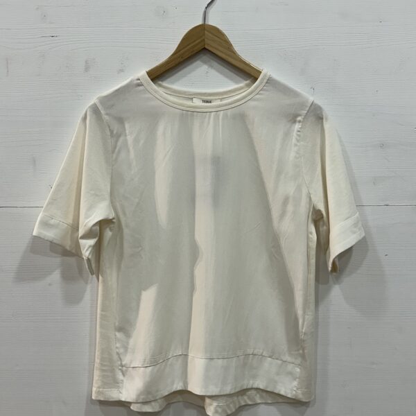 T-shirt a maniche corte in viscosa e cotone - Yerse