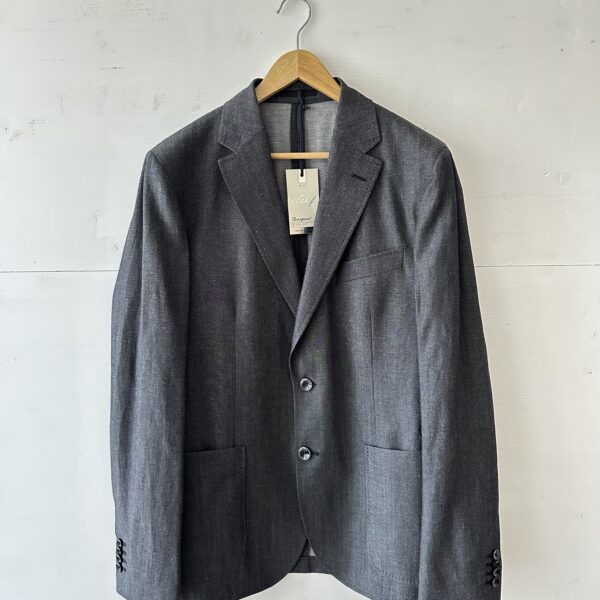 Giacca da uomo sfoderata in misto lino grigio medio CLIVERJEANS