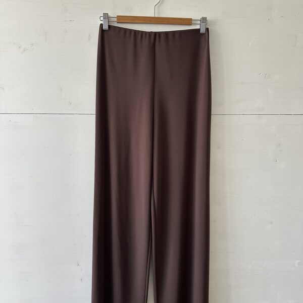 Pantalone ampio in misto viscosa moka Feeling Sound