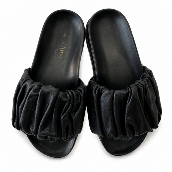 Ciabattone in pelle nero - OTTOD'AME