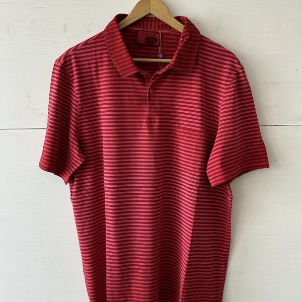 Polo a manica corta in jersey a righe bicolor GALLO