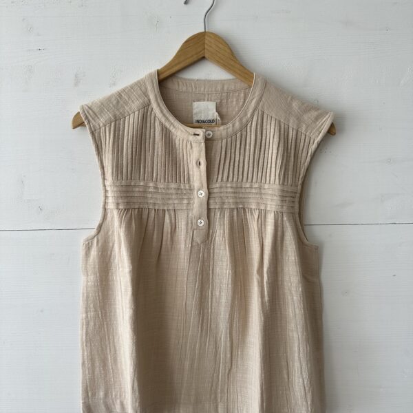 Camicia senza maniche écru Indi&Cold